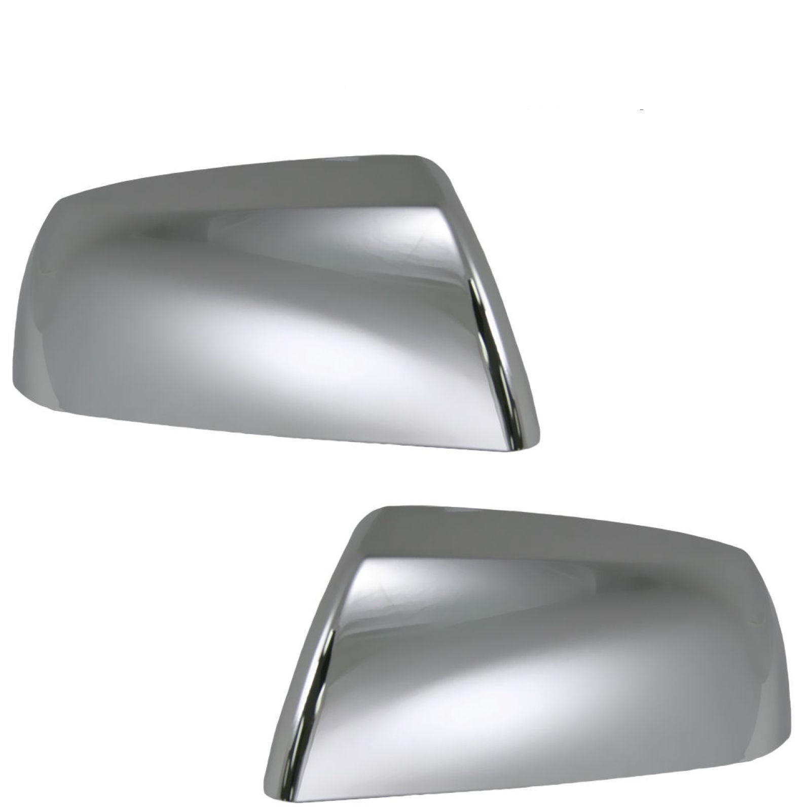 Chrome Plated Mirror Cover Trims For 2007-2021 Toyota Tundra & 2007-2020 Sequoia - ABS Overlay Caps (Pair)