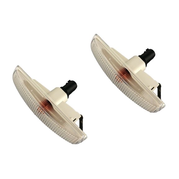 DAMAIJOY Clear Side Marker Repeater Light Set Front Left for Land Rover for LR2 2008-2015 for LR3 2005-2009 for LR4 2010-2016 for Rover Sport 2006-2013