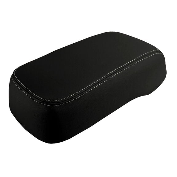 DAMAIJOY Console Lid Armrest Cover Leather Gray Stitch Vinyl Center,Front for Hummer for H3 2006-2010 HUM-H3-0510