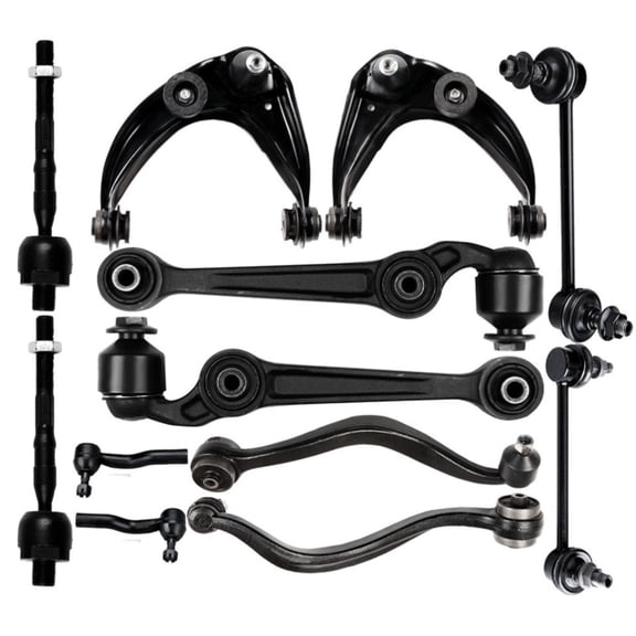 DAMAIJOY Control Arm Suspension Kit Front Upper Lower Side Alloy Steel Coated for Ford for Fusion 2006-2007,for Lincoln for MKZ 2007 Mounting Hardware EV800531 K80250