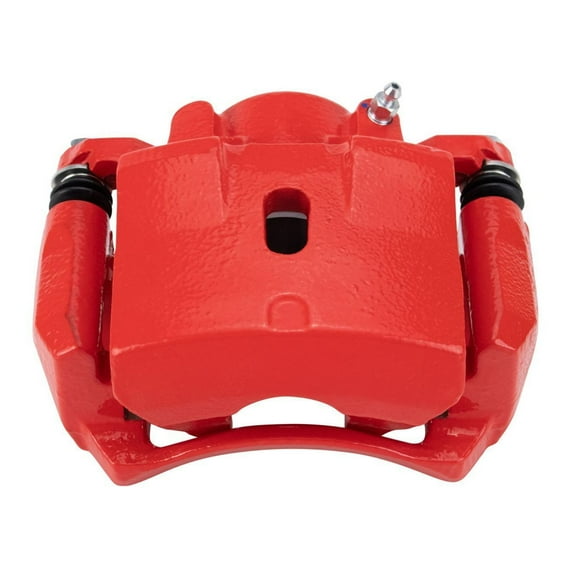 DAMAIJOY Disc Brake Caliper Assembly Front Rear Left Driver Side ABS Steel Cast Iron Red Powder Coated with Mounting Bracket Hardware 1-Piston Quantity for G6 for Malibu for HHR CLA40271