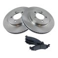 thumbnail image 1 of DAMAIJOY Disc Brake Rotor and Pad Set Kit Front Left Driver Right Passenger Side Ceramic Smooth for Ford for Explorer 4.0L/4.6L 2006-2010 for Explorer Sport Trac 4.0L/4.6L 2007-2010, 1 of 8