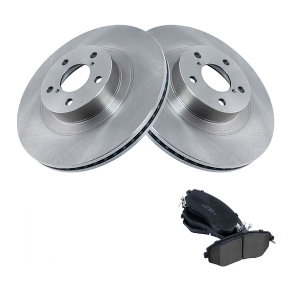 DAMAIJOY Disc Brake Rotor and Pad Set Kit Front Rear Side Ceramic Smooth for Scion for FR-S,for Subaru for BRZ for Crosstrek for Forester for Legacy for Outback for XV Crosstrek,for Toyota 86