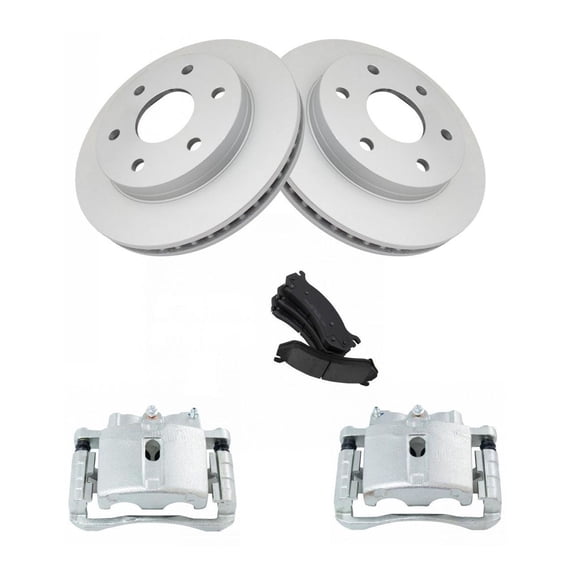 DAMAIJOY Disc Brake Rotor and Pad Set Kit Front Rear Side Ceramic Smooth G-Coated Calipers Truck for GMC,for Chevy,for Cadillac