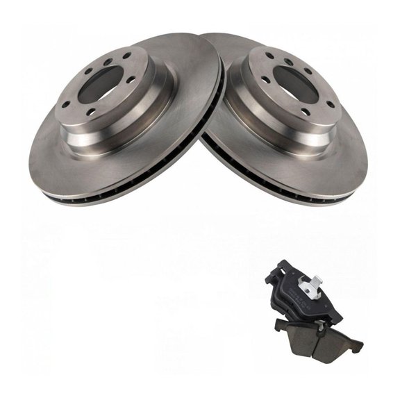 DAMAIJOY Disc Brake Rotor and Pad Set Kit Front Side Ceramic for BMW for 330i 2006 for 330xi 2006 980484 18A2526