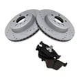 thumbnail image 1 of DAMAIJOY Disc Brake Rotor and Pad Set Kit Front Side Posi Ceramic E83 for BMW for X3 2.5L 2004-2005 & 3.0L 2004-2010 34112282416 34112282995, 1 of 7