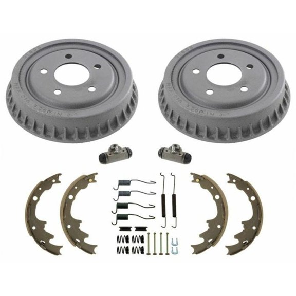 DAMAIJOY Drums Brake Shoes Spring for Ford for Ranger 1998-2000,for Mazda for B2500 1998-2000 for B3000 1998-2000 for B4000 1998-2000 Rear Wheel Drive 9" Drums 6pc 1475-37804 145465