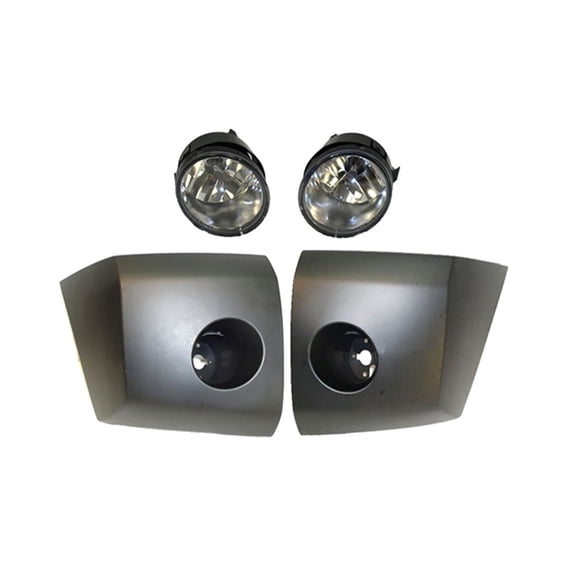 DAMAIJOY Front Bumper Extension End Fog Light w/Bulb 4pc for Nissan for Armada SE off-Road 2005-2006 & LE/SE 2005-2007 P140124123943 Le/