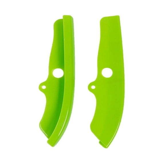 DAMAIJOY Front Bumper Lip Splitter Cover Trim Protector Green for Dodge for Challenger 2015-2019 2 Pieces/Set-Pakcage F2DCFBLSCTPG