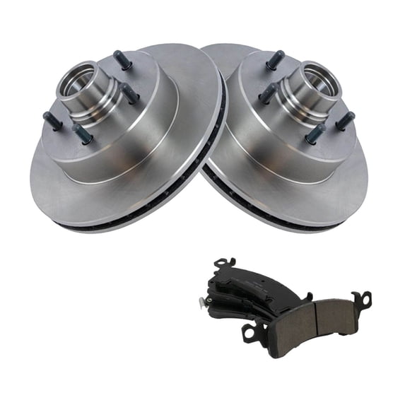 DAMAIJOY Front Ceramic Brake Pad & Rotor Kit Pair W for Chevy for Astro 4.3L 1990-2002,for GMC for Safari 4.3L 1990-2002