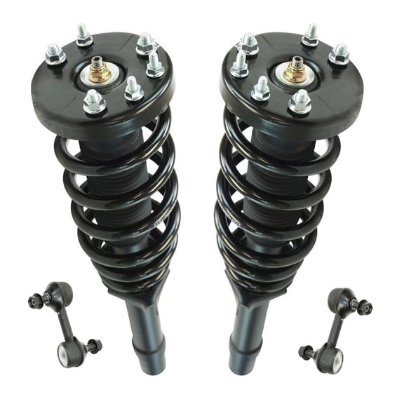 DAMAIJOY Front Complete Loaded Shock Strut Spring Assembly Sway Bar Kit Set 4pc for Acura for TSX 2.4L 2009-2014 & 3.5L 2010-2014,for Honda for Accord 3.5L 2008-2012 101-5301 K90457