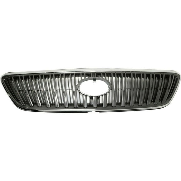 DAMAIJOY Grille Assembly with Emblem Provision for Lexus for RX330 2004-2006 for RX350 2007 Models Made in Japan Plastic w/ Gray Insert Chrome 1pc 9599684 LX1200113