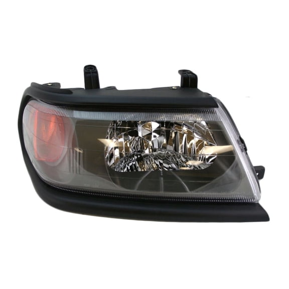 DAMAIJOY Headlight Headlamp w/Black Bezel Passenger Side Clear for Mitsubishi for Montero Sport ES/Limited 00-03 & LS/XLS 00-04 Front Right 20-6373-00 MR496354