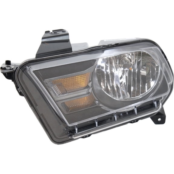 DAMAIJOY Headlight Lamp Driver Left Side Left Hand for Ford for Mustang GT 10-12 14 & 302 12-13 with Bulb(S)-Assembly Clear Lens Black Interior Composite-Type FO2502276