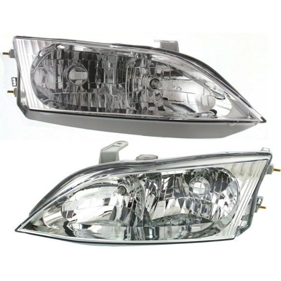 DAMAIJOY Headlight Set for Lexus for ES300 Base 99-01 Left and Right with Bulb 2pc (2) Headlights Clear Lens 14859868 LX2503115