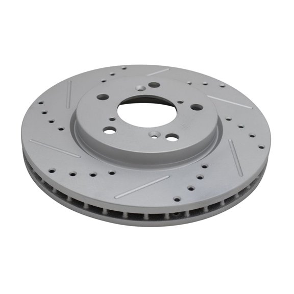 DAMAIJOY for Honda for Odyssey 3.5L 2005-2010 Disc Brake Rotor Drilled & Slotted Front G-Coated Pair Cast Iron 1.02 Thickness 120 Mm4.72 in-Mounting Bolt Hole Circle Diameter 2pcs 5pc