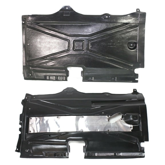 DAMAIJOY Left & Right Engine Splash Shield for BMW for M5 Base 2000-2003 for 525i Base 2001-2003 for 528i Base 1997-2000 for 530i Base 2001-2003 for 540i Base 1997-2003 Set of 2 51718158060