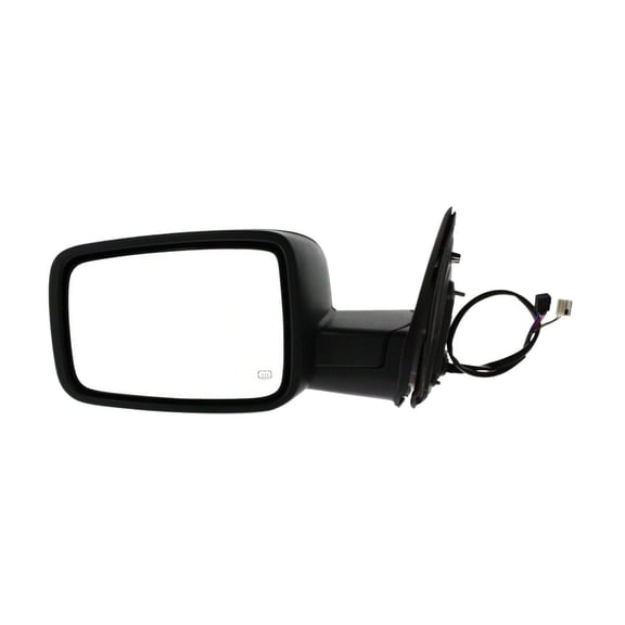 DAMAIJOY Mirror for Dodge for Ram 1500 2009-2010 for Ram 2500/3500 2010,for Ram 1500/2500/3500 2011-2012 with Signal Light Textured Black Front Driver Side Left Without Auto-Dimming Heated