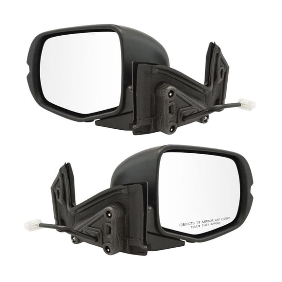 DAMAIJOY Mirror Power Textured Black Set of 2 for Honda for Pilot EX-L/Elite/LX 16-21 & Black Edition/Prime 19-21 for Ridgeline Black Edition/EX-L/LX-AS/RT/RTL-E/RTL-T/Sport 17-18 Plastic