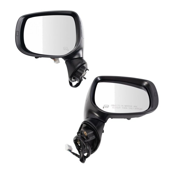 DAMAIJOY Mirror Set Plastic Electric-Adjustment Type Manual-Fold Away Mechanism Black-Housing Paint to Match 2pcs for Subaru for Crosstrek 2018-2023