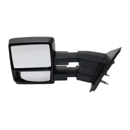 DAMAIJOY Mirrors Driver Left Side Heated for Ford for F150 FX2/FX4/Flotillera//Lariat/STX/XL/XLT 07-08 Truck Left Hand Without Auto-Dimming Paintable Manual Folding with Puddle Light