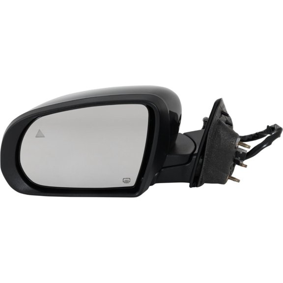 DAMAIJOY Mirrors Driver Left Side Heated Hand for Jeep for Compass /Limited/North/Sport/Trailhawk 17-21 & Upland 19 21 & High Altitude 19-20 & Altitude 19-21 Paintable JP86ELS