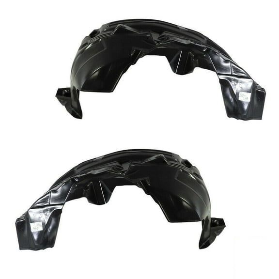 DAMAIJOY for Nissan for Frontier off-Road 2005-2008 & LE/SE 2005-2010 & PRO-4X 2009-2018 & S/SL/SV 2011-2018 & Desert Runner 2013-2018 Crew Cab Pickup Extended LH & Set of 2 Splash Shield