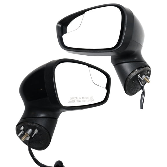 DAMAIJOY Pair Set of 2 Mirrors Driver & Passenger Side Left Right for Ford for Fiesta Titanium 14-18 & S/SE/ 14-19 Paintable