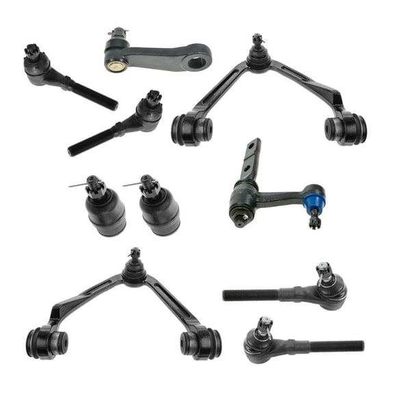 DAMAIJOY Piece Control Arms Ball Joints Tie Rod Ends for Ford for Expedition 97-02 for F150 97-03 & Heritage 04 for F250 97-99,for Lincoln for Navigator 98-02 Idler Arm Suspension Bushing Sealed