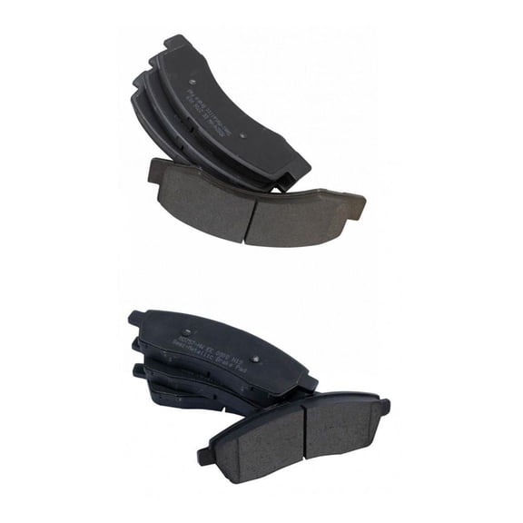 DAMAIJOY Posi Semi Metallic Brake Pad Front & Rear Kit Super Duty Semi-Metallic for Ford for Excursion 2000-2005 for F250 SuperDuty 2000-2004 for F350 SuperDuty 2000-2004 BFA12976