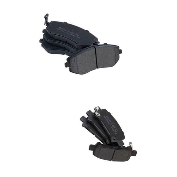 DAMAIJOY Posi Semi-Metallic Brake Pad Kit Front & Rear Kit w/Chemicals for Subaru for Baja 2003-2006 for Forester 2003 for Impreza 2002-2003 for Legacy 2002 2008-2009 for Outback 2002-2004
