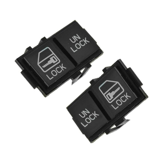DAMAIJOY Power Door Lock Switch Button Pair Set Assembly for Pontiac,for Olds,for Chevy,for Cadillac,for Buick Front Left Right BSS00319 1AWEK00006