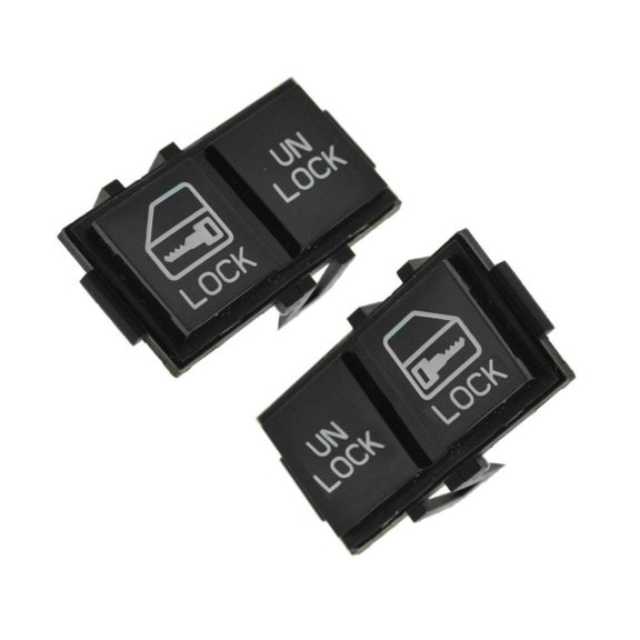 DAMAIJOY Power Door Lock Switch Button Pair Set Assembly for Pontiac,for Olds,for Chevy,for Cadillac,for Buick Front Left Right BSS00319 1AWEK00006