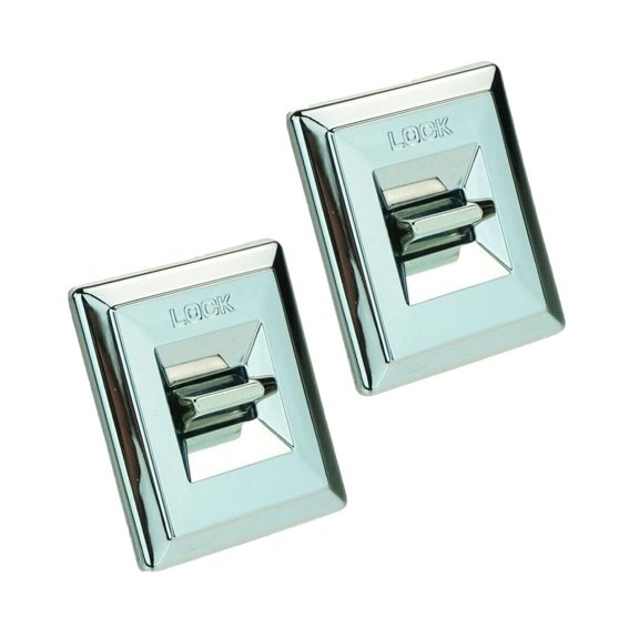 DAMAIJOY Power Door Lock Switch Button Pair Set for Chevy for Caprice 1982-1987 for El Camino 1978-1987 for Impala 1982-1985 for Malibu 1982-1983 for Monte Carlo 1982-1988 Silver
