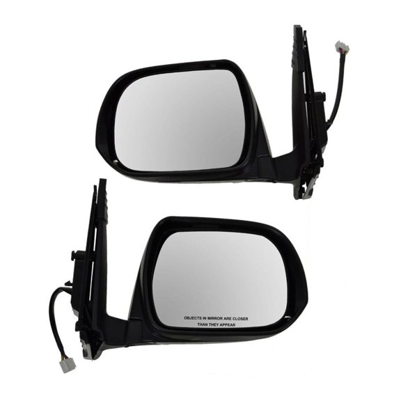DAMAIJOY Power Heated Signal Puddle Light Mirror Set of 2 Kit Paint to Match for Toyota for 4Runner Limited/SR5/Trail 10-13 Plastic Front Left Right MRA04765