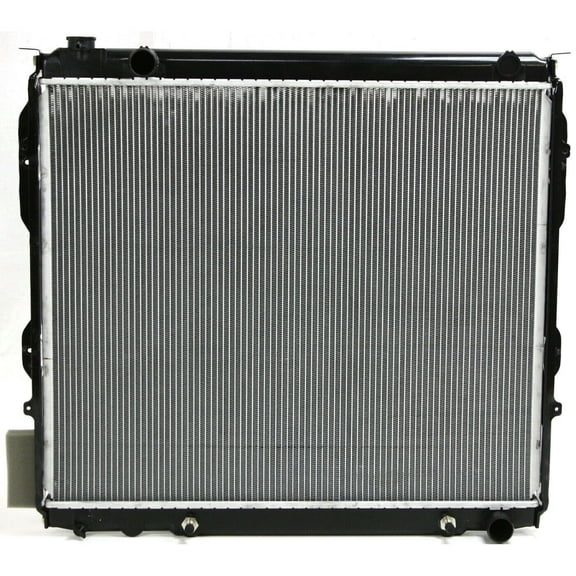 DAMAIJOY Radiator 1 Row R5 with Automatic Transmission Cooler for Toyota for Sequoia 4.7L 2001-2007 for Tundra 4.7L 2004-2006 Factory Finish 25 5/8 in-Core Height Top Left Inlet-Inlet Location