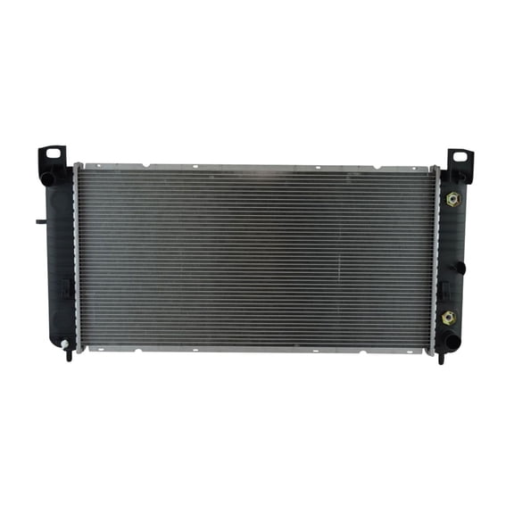 DAMAIJOY Radiator Assembly Plastic Aluminum Core for GMC,for Chevy,for Cadillac Truck Suv 34" Core Without Rad Cap 1pc Top Left-Inlet Location Female-Transmission Oil Cooler Fitting Gender