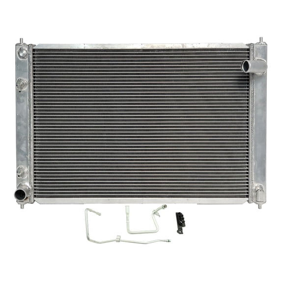 DAMAIJOY Radiator R1 for Nissan for 370Z 3.7L 2009-2019 Silver Crossflow-Style SBR13004