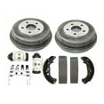 thumbnail image 1 of DAMAIJOY Rear Brake Drums Shoes Wheel Cylinders Hardware Kit for Ford for Transit Connect 2010-2013 Passenger 6pc Non-Asbestos Organic-Pad Material 2T1Z-2200-C 143089, 1 of 5