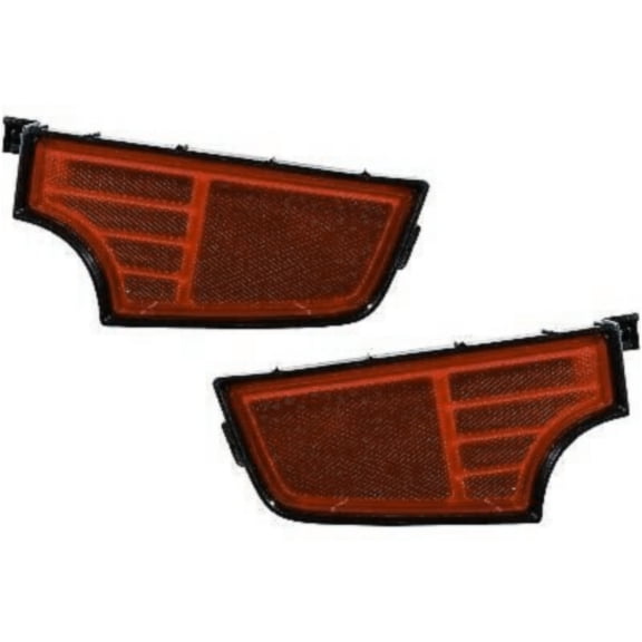 DAMAIJOY Rear Bumper Mounted Marker Reflector Lens Pair Set for Kia for Soul 4u SX/Sport 2010-2011 & 4u Burner/4u Retro 2010-2012 & 2u/4u/Base/Exclaim/Plus 2010-2013 KI2892100 14869881