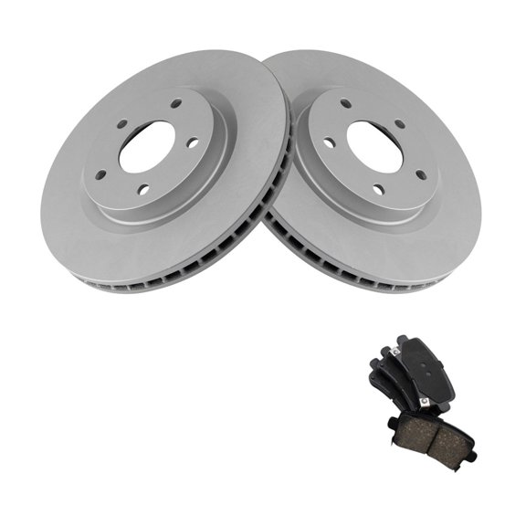 DAMAIJOY Rear Ceramic Brake Pad & Coated Rotor Kit W/ 5 Lug-Wheel Lug Count for Saab,for Chevy,for Cadillac,for Buick