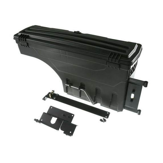 DAMAIJOY Rear Left Truck Bed Toolbox for Chevy for Colorado 2015-2020,for GMC for Canyon 2015-2020 Extended Cab Crew ABS 10.04'' Height 36.22''-Length 15.55''-Width Black SC103D