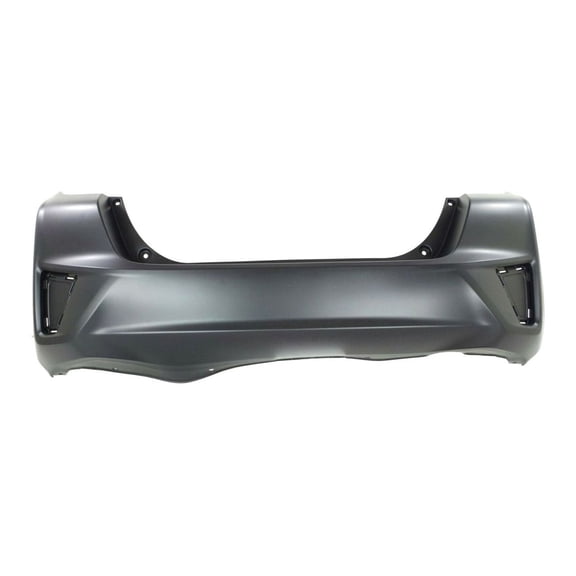 DAMAIJOY Rear Primed Plastic Bumper Cover Facial Without Parking Aid Sensor Holes for Honda for DX 2015 2017 & EX-L/LX 2015-2017 HO1100287 04715T5RA00ZZ