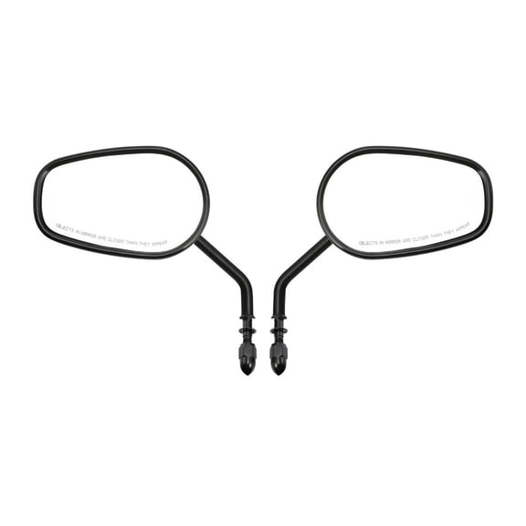 DAMAIJOY Rear View Mirrors for Bones 08-09 for Dyna 84 91-17 for Electra Glide 96-17 for Forty 8 10-18 for Freewheeler 15-18 for 11-13 15-18 Road Flht Flhtc Us -(Black)