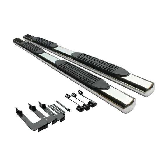 DAMAIJOY Regular Cab 4" Oval Side Step Bar Running Boards Front Stainless Steel for Toyota for Tundra 2007-2012 2pc Mirror Polished 12-A09S1045