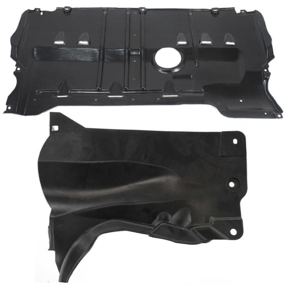 DAMAIJOY Set of 2 Engine Splash Shields Rear Passenger Right Side for Mazda 3 GS/GT/ 2004-2006 2008-2009 & S/i 2004-2009 & Mazdaspeed 2007-2009 5 Sport 2006-2010 & GS/GT 2008-2010