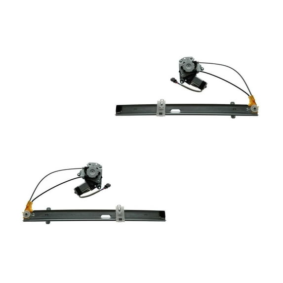 DAMAIJOY Set of 2 Power Car Door Lift Window Regulator with Motor Rear Left + Right Driver Passenger Side Car Door for Jeep for Liberty 2.4L 2002-2005 & 3.7L 2002-2006 & 2.8L 2005-2006