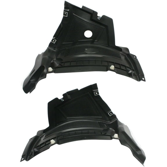 DAMAIJOY Set of 2 Wheel Liner Splash Shield Front Left Driver Side Plastic Section for Audi for A6 Quattro Prestige 2012-2015 & Base 2013-2014 & TDI Prestige 2014-2015 for S6 Base 2013-2015