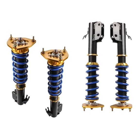 DAMAIJOY Set of 4 Full Coilovers Struts Gda Gdb 2 X Front Coilover 2 X Rear Coilover 2 X Stainless Steel Wrench for Saab for 9-2X 2005,for Subaru for Impreza 2000-2008 for Legacy 1994-1998