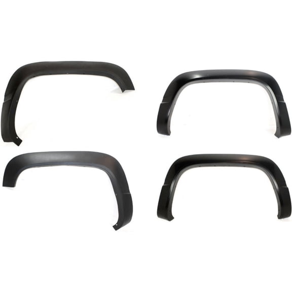 DAMAIJOY Set of 4 Wheel Protector Flare Front Rear Left Driver Right Passenger Thermoplastic Plastic Bolt-on Style Kit Truck for GMC,for Chevy Paint to Match 16556666 GM1291115